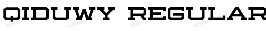 Qiduwy Regular字体转换
